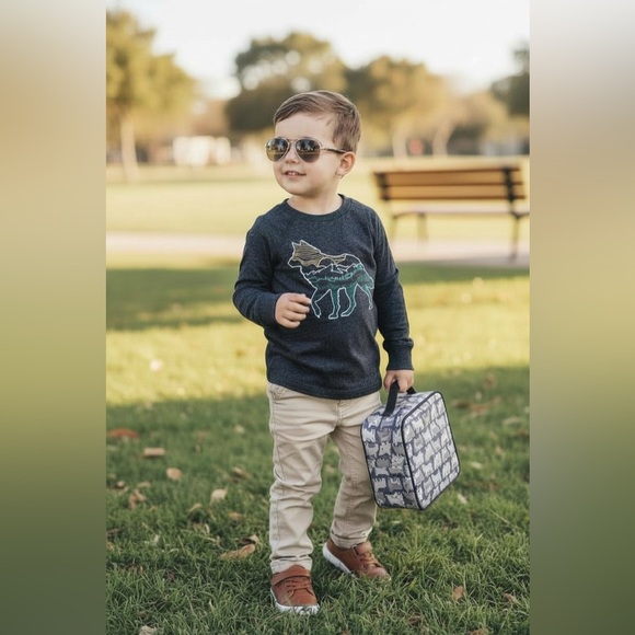 Rumi + Ryder Other - RUMI + RYDER Softloop Hacci Long Sleeve Cozy Crew in Navy